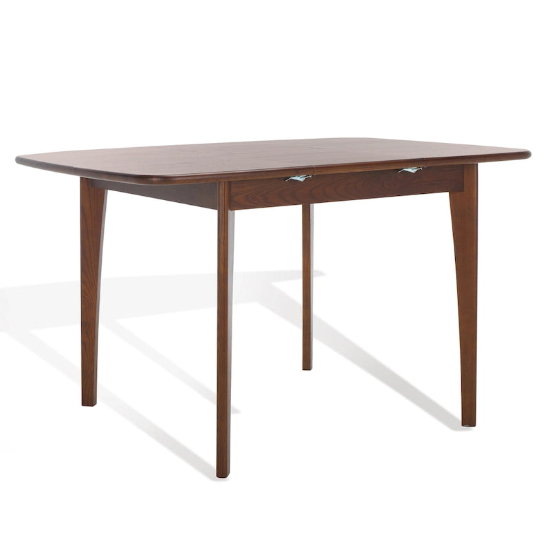 Table à manger extensible – Chêne et bois d'ingénierie, 4 à 6 places, pieds compensés