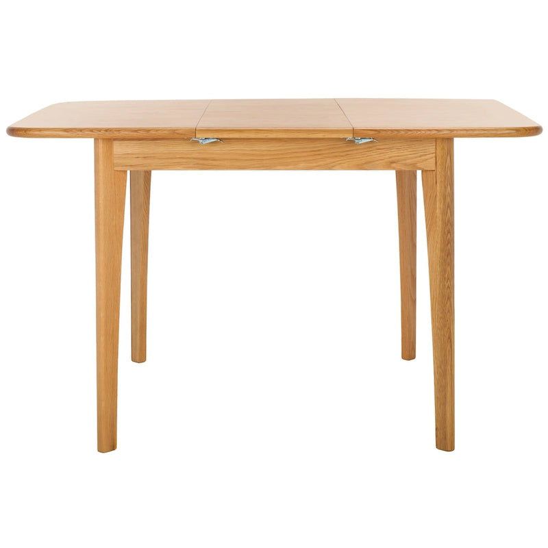 Table à manger extensible – Chêne et bois d'ingénierie, 4 à 6 places, pieds compensés
